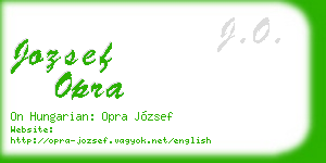 jozsef opra business card