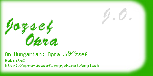 jozsef opra business card